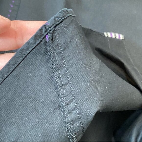 Bertigo High End Modern fit Design Black and Purple 100% Cotton Wide Cuffs XXL - Picture 13 of 16